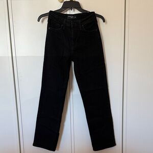 Just Black Classic Straight-Leg Black Jeans